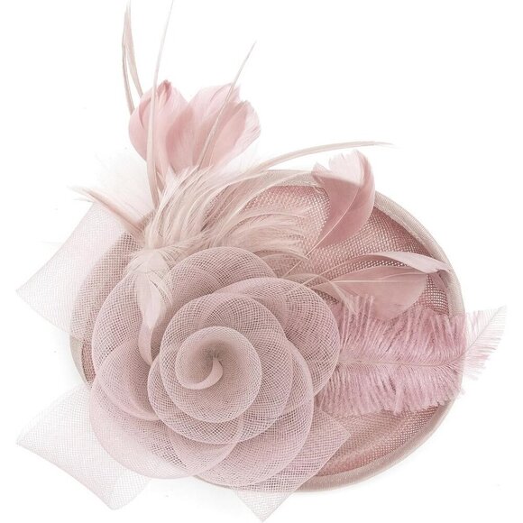 Women’s Fascinator Hat Mesh Feathers Kentucky Derby Tea Party Accessory main image 4